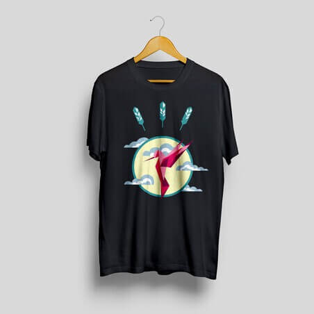 Hummingbird printed t-shirt⋆⋆Studio Design⋆A-Project Shop