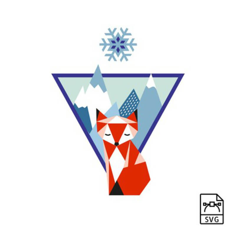 Mountain fox - Vector graphics⋆A-Project Shop⋆Graphic Corner⋆A-Project Shop