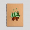 Brown bear notebook⋆⋆Graphic Corner⋆A-Project Shop