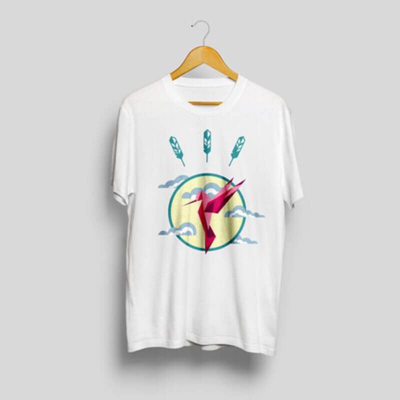 Hummingbird printed t-shirt⋆⋆Studio Design⋆A-Project Shop