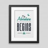 The adventure begins Framed poster⋆A-Project Shop⋆Graphic Corner⋆A-Project Shop